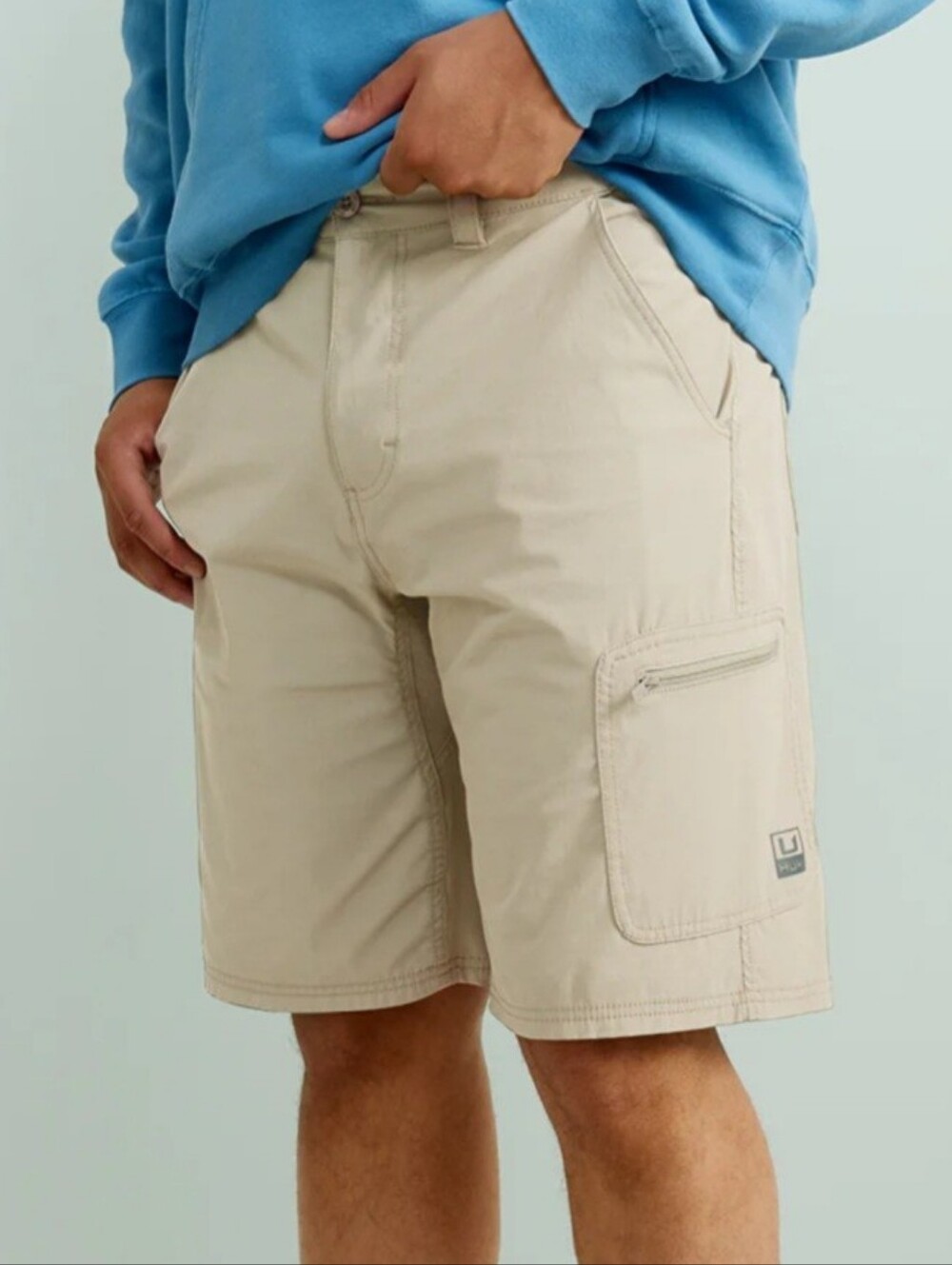Huk Gear Next Level 10.5-Inch Shorts Khaki Fishing Outdoor H2000171 Size XXXL